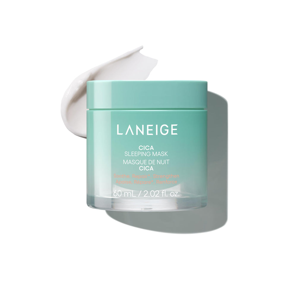 LANEIGE Cica Sleeping Mask: Korean Sensitive Skin Overnight Hydrating Balm Cream Face Mask with Centella Asiatica for Soothing Nourishment & Barrier Repair| Korean Skin Care