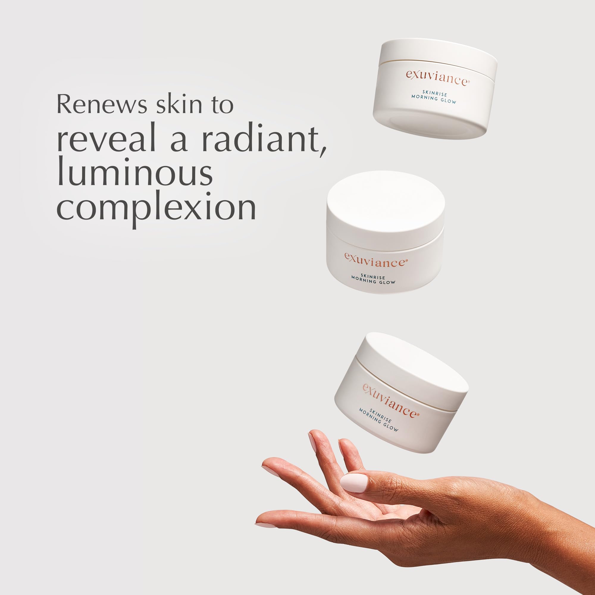 EXUVIANCE SkinRise Morning Glow, Anti Aging Facial Toning Pads |Gently Exfoliates and Hydrates Skin's Moisture Barrier, with PHA/Bionics, Green Tea & Cucumber Extract, 1.7 Fl oz