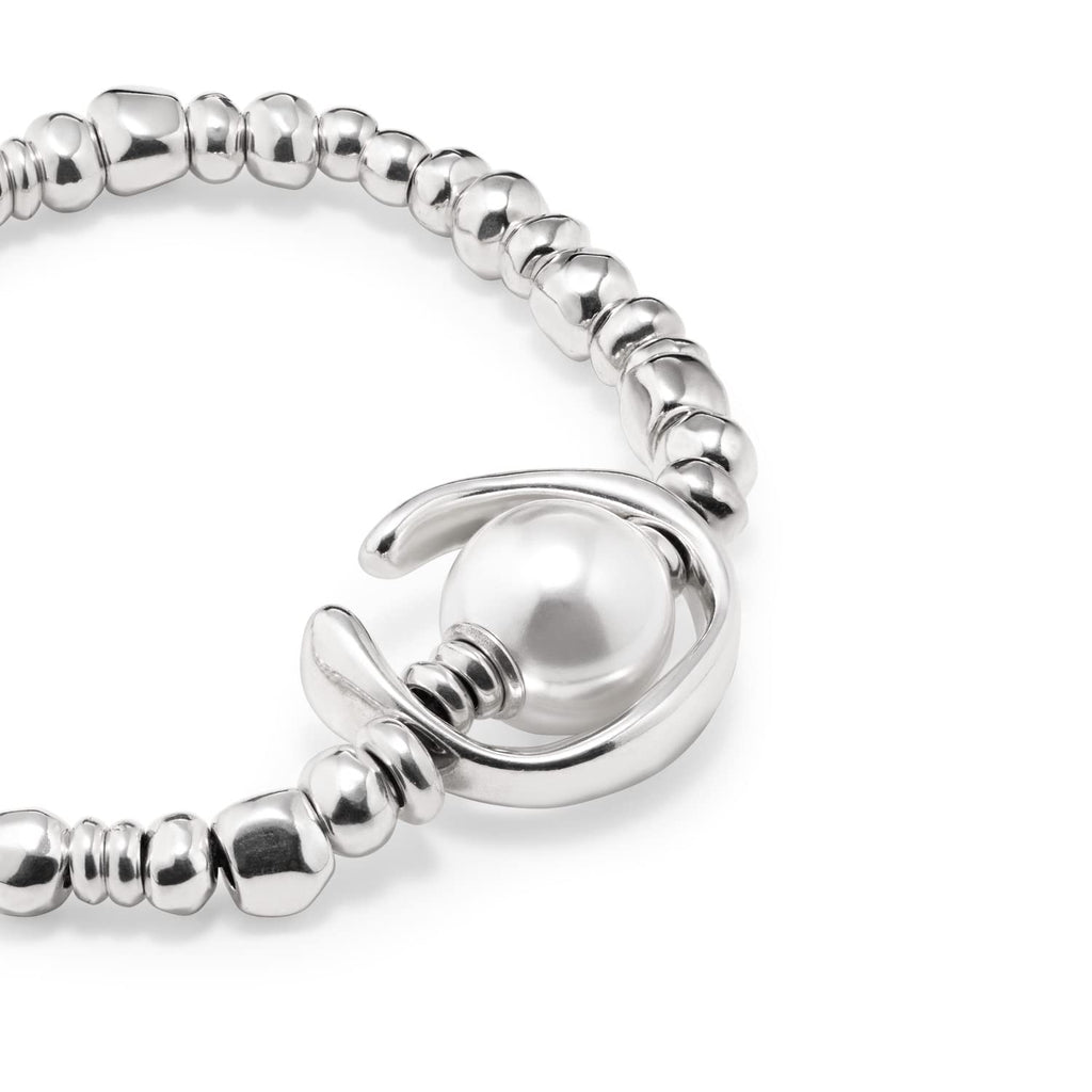 Uno de 50 Stretch Bracelet ANOTHER ROUND OH OH OH! Sterling Silver-Plated, Handcrafted in Spain