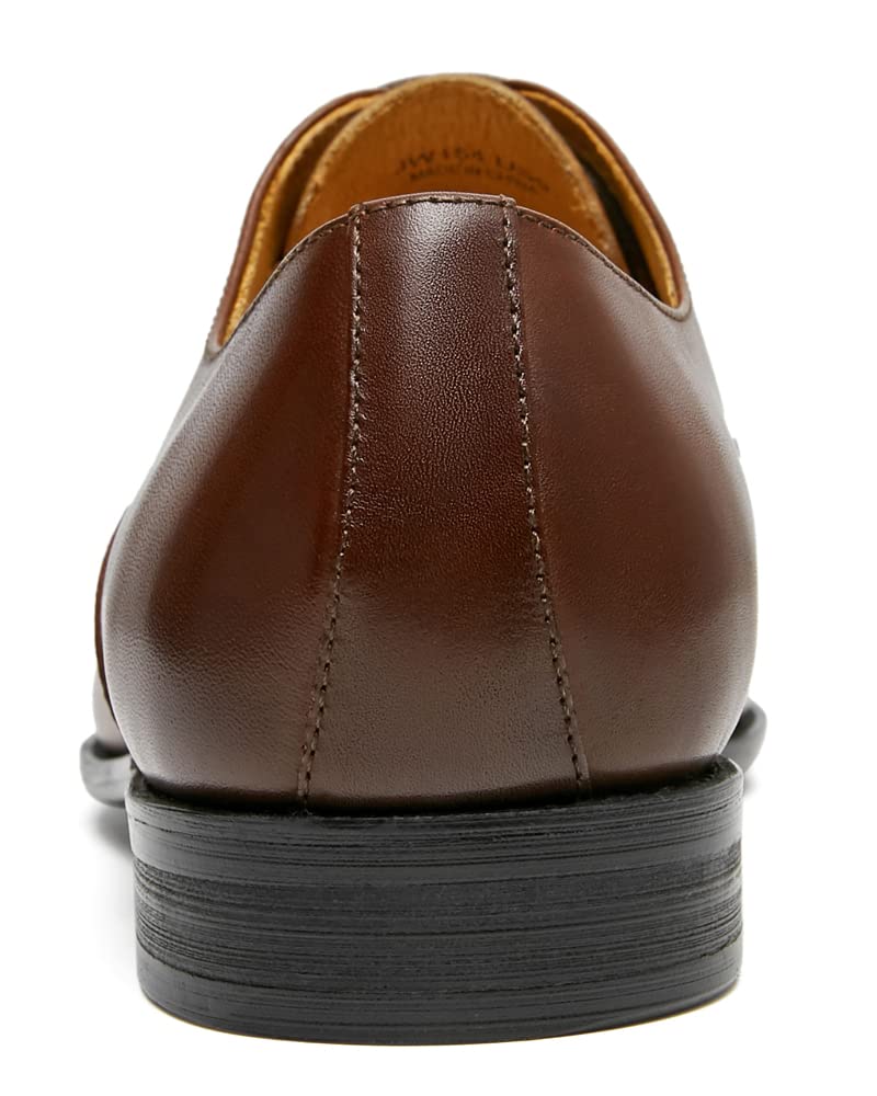 Journey West Mens Dress Shoes with Genuine Leather in Cap-Toe Business Oxford Formal Wedding Shoes for Men Tan US 9