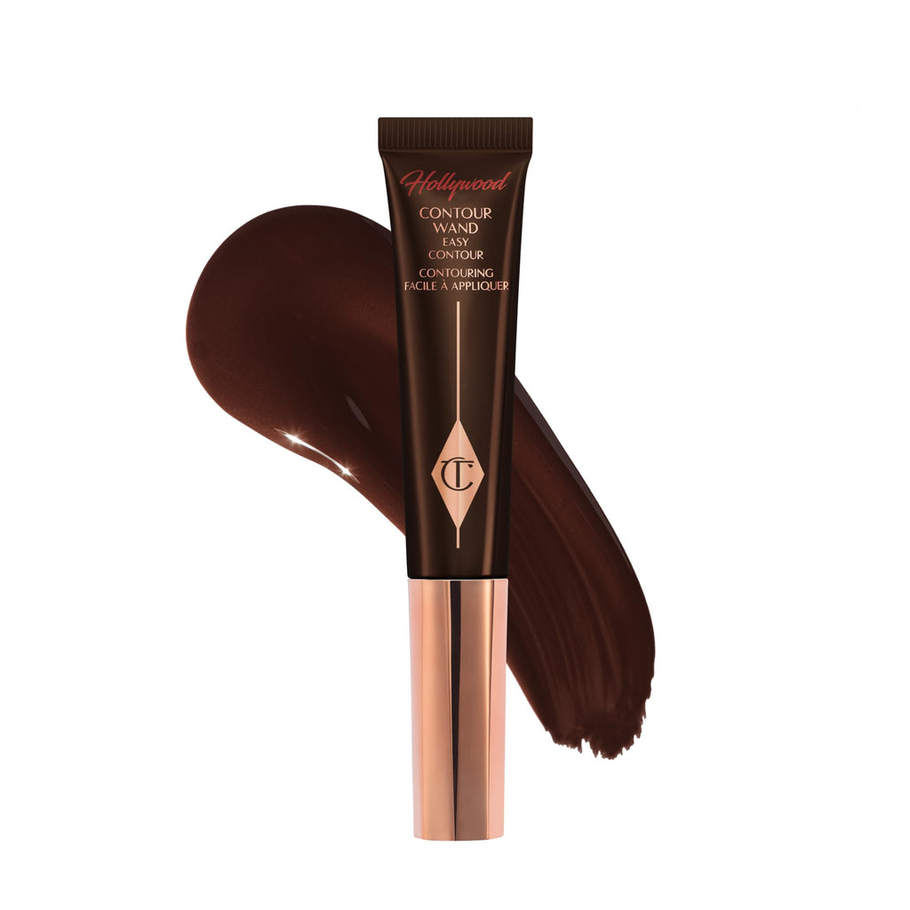Charlotte Tilbury Hollywood Liquid Contour Wand - Easy-to-Use Contour Stick & Liquid Bronzer for Sculpting & Shaping - Leaves a Natural-Looking Sculpted Finish - Deep