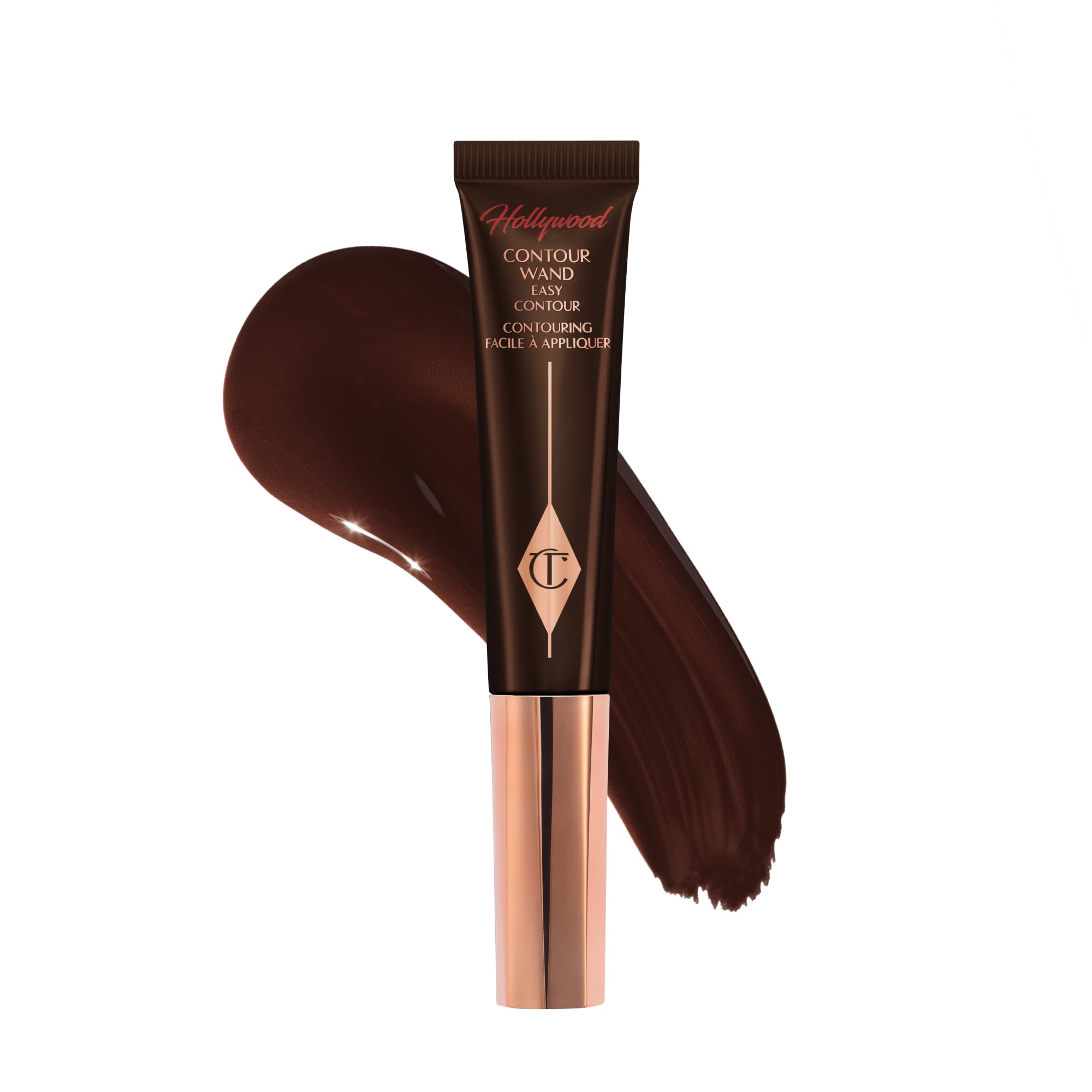 Charlotte Tilbury Hollywood Liquid Contour Wand - Easy-to-Use Contour Stick & Liquid Bronzer for Sculpting & Shaping - Leaves a Natural-Looking Sculpted Finish - Deep