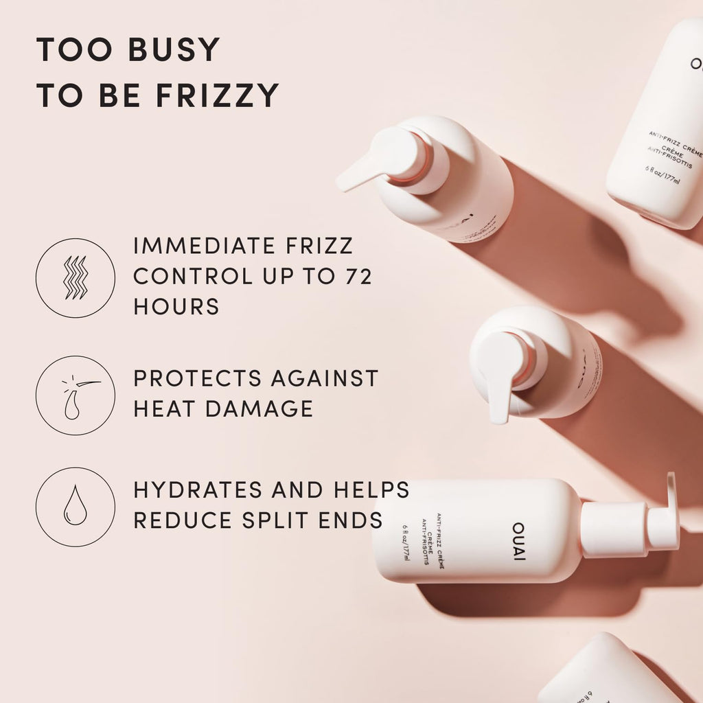 OUAI Anti Frizz Cream - Paraben, Phthalate & Sulfate Free (6 oz)