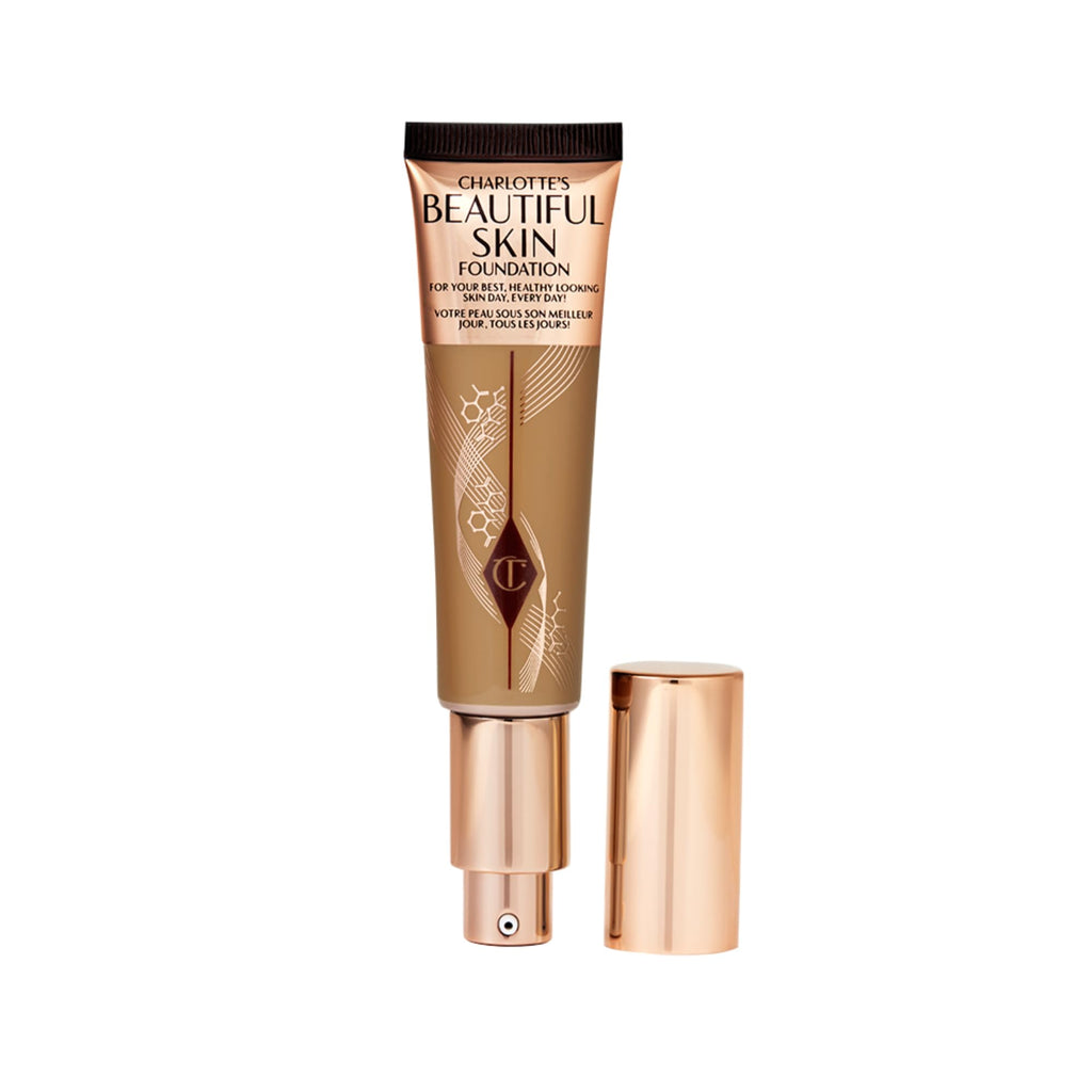 Charlotte Tilbury Beautiful Skin Medium Coverage Hydrating Foundation - Buildable Liquid Makeup for Instant Glow, Plumping Hydration & Lasting Skincare Benefits - 11 Cool