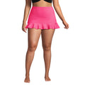 Lands' End Women's Ruffle Hem Mini Swim Skirt 2 Pink Azalea