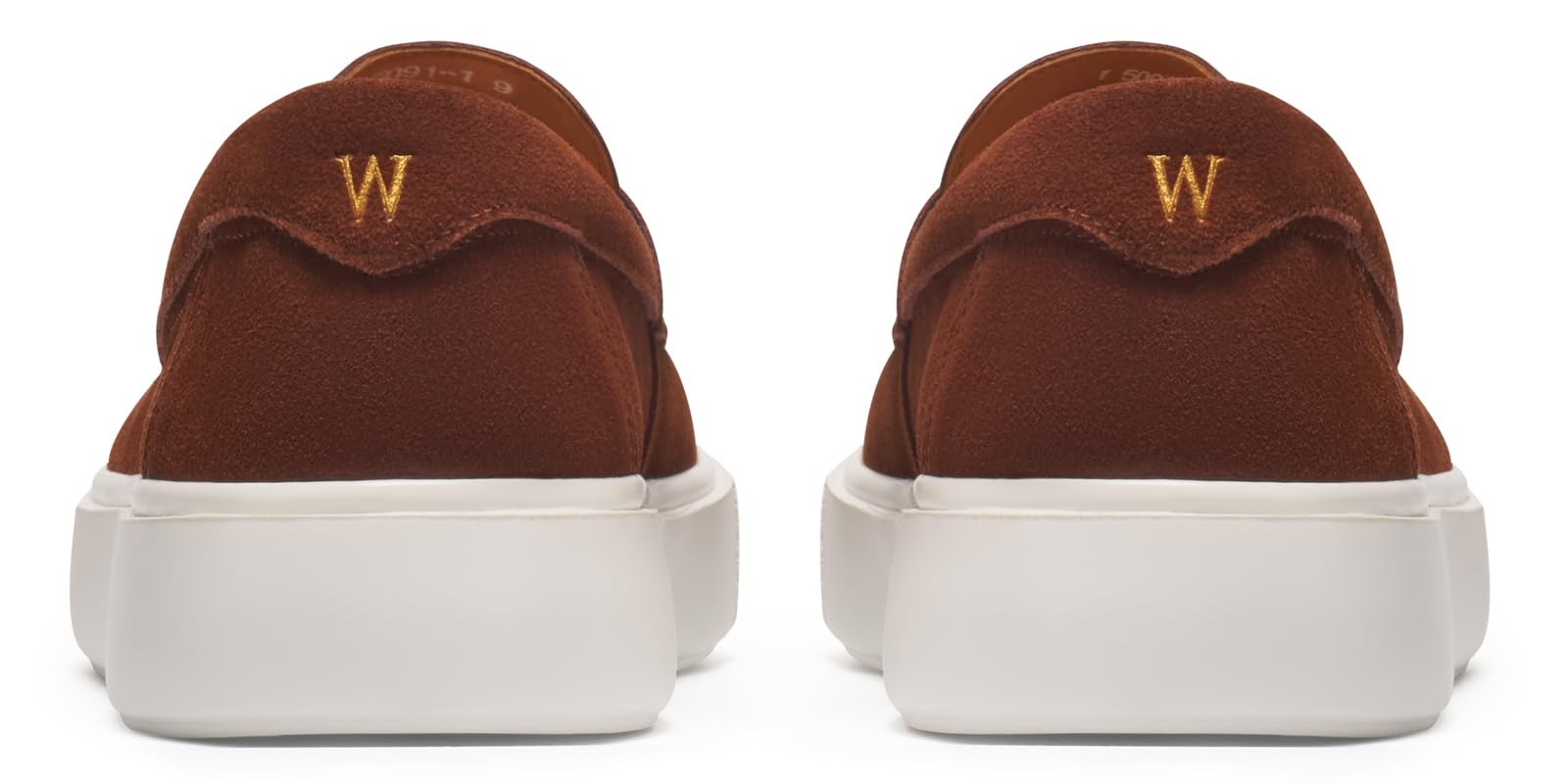 Journey West Suede Slip-on Penny Loafers Sneakers Shoes for Men Brown US 10