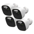 myQ Outdoor Battery Camera | 2K Camera, Color Night Vision, Spotlight, Motion Alerts, Live View with Two-Way Talk, Wireless, Weather-Resistant, Outdoor, White, 4 Pack