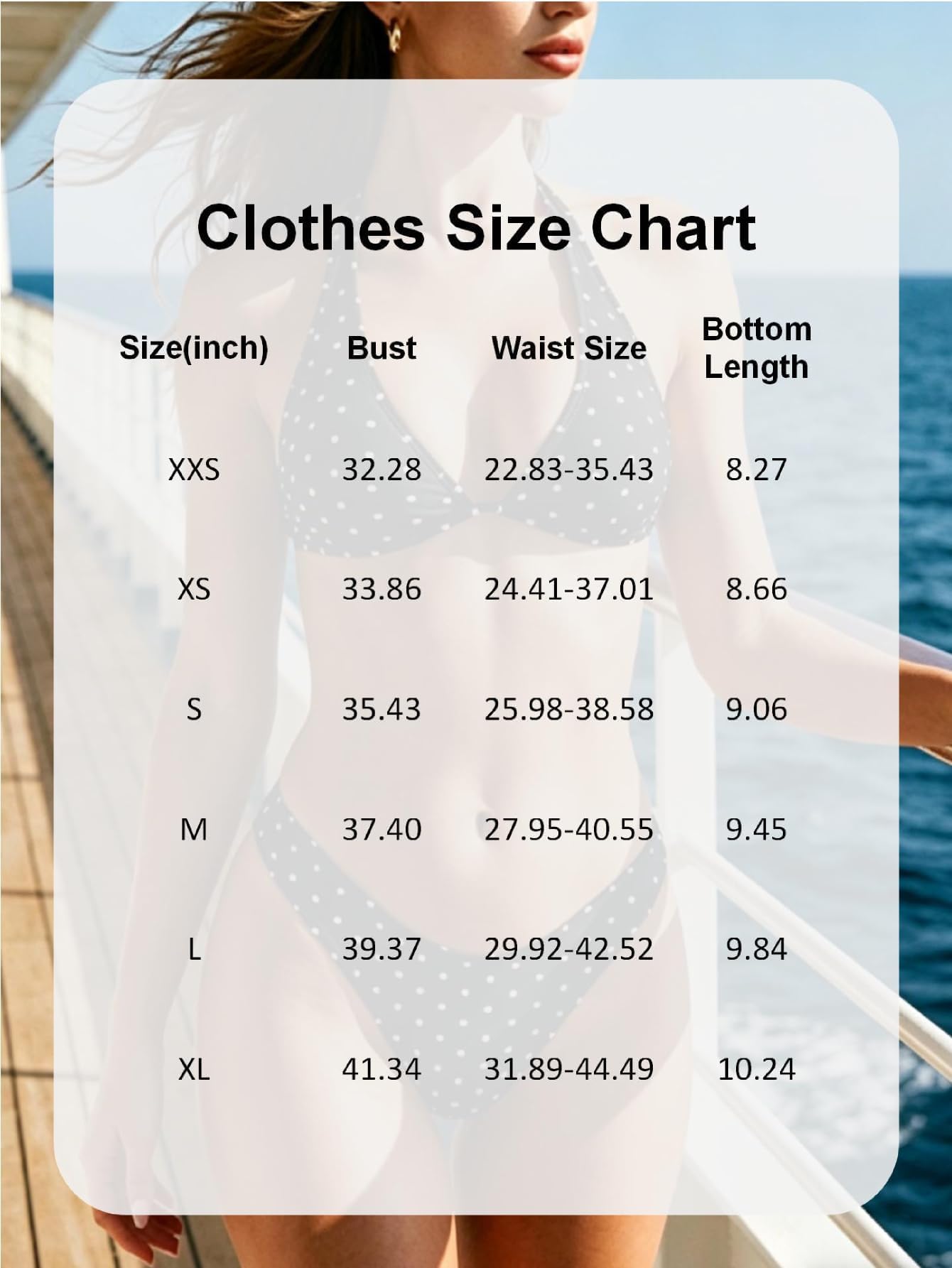 MakeMeChic Women's Polka Dots Triangle Thong Bikini Sets Floral Cute Bathing Suit Swimsuits Polka Dots Black Small