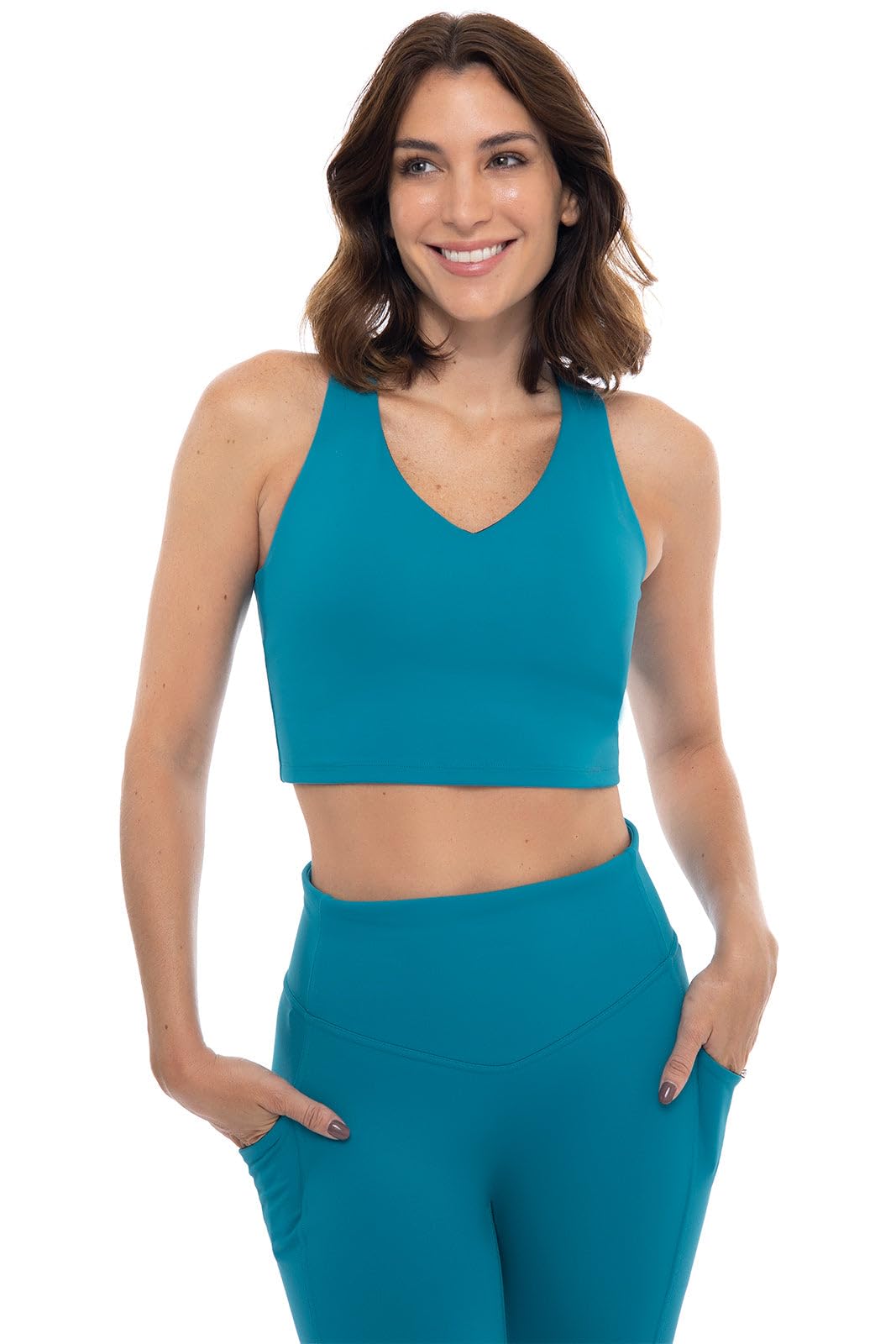 Coolibar UPF 50+ Women's Ananda Long Line Sports Bra - Sun Protective