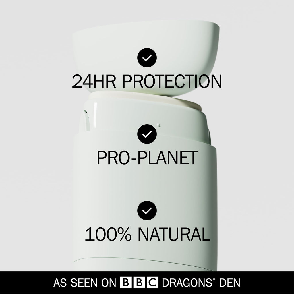 Fussy - Natural Refillable Deodorant - Mint Green Case & Variety Refill Pack (2 x 40g), Tropic Tonic & Wavy Days - Aluminium Free - 24 Hour Protection - Vegan & Cruelty Free - Natural & Effective