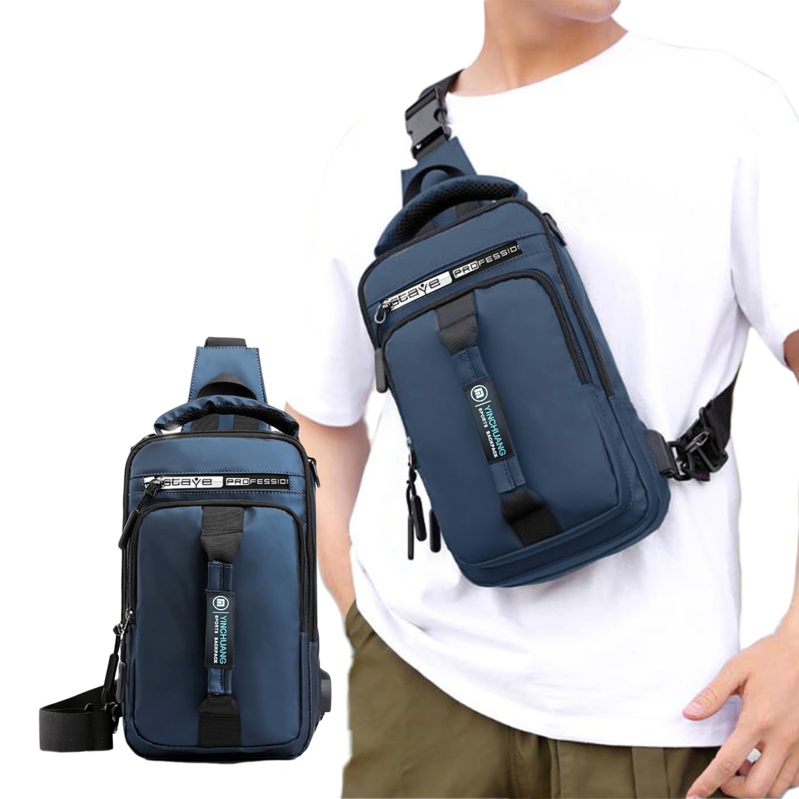Daily Deals of The Day Today Only, Sling Bag for Men Women, Shoulder Backpack Chest Bags Hiking Daypacks