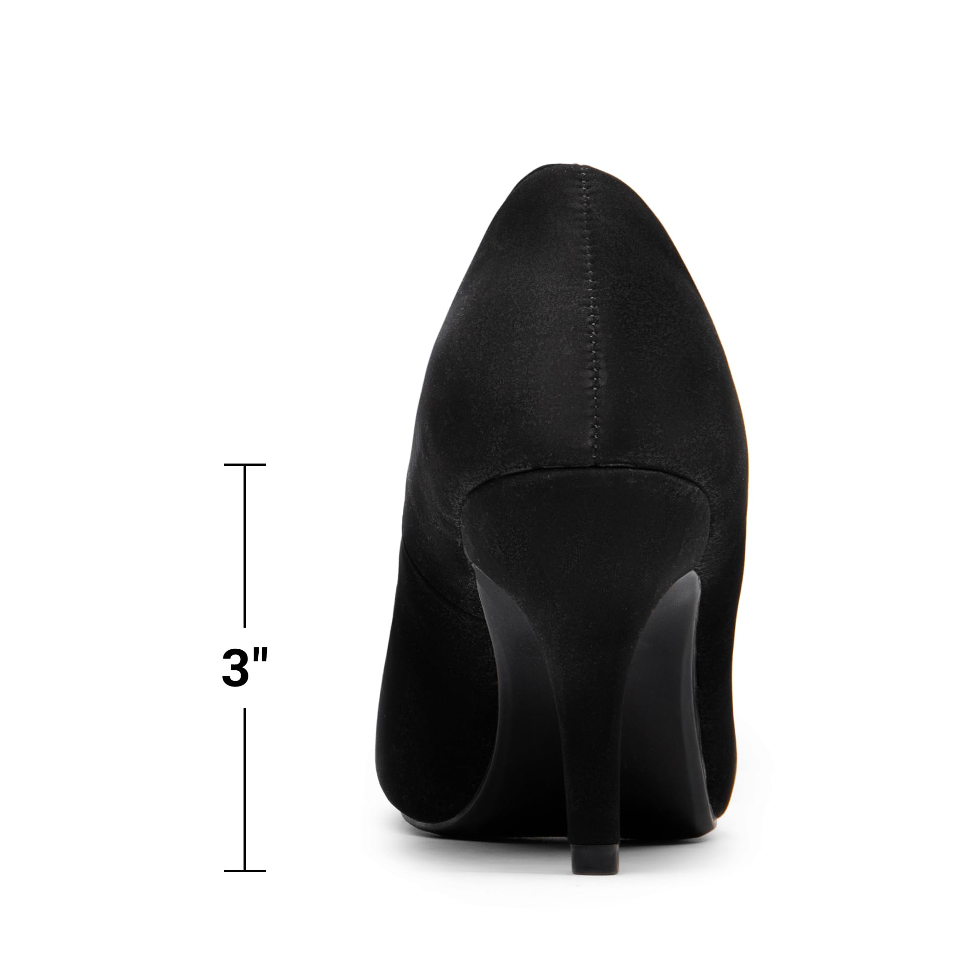 DREAM PAIRS Tiffany Women's Classic Elegant Versatile Low Stiletto Heel Dress Platform Pumps Shoes,Size 12,Black/Nubuck,TIFFANNY