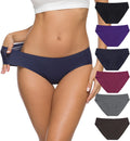 Altheanray Women’s Seamless Underwear No Show Panties Soft Stretch Bikini Underwears 6 Pack(3081M-color9)
