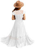 HOSIKA Flower Girls Dress Elegant Ruffle Lace Embroidery Chiffon Long First Communion Wedding Party Dresses 6-12 Years