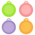 IVIA PET Dog Food Can Covers Silicone Food Can Lids for Cat Dog Pet Food Cans | Universal Size | BPA Free | (Mix Color3)…