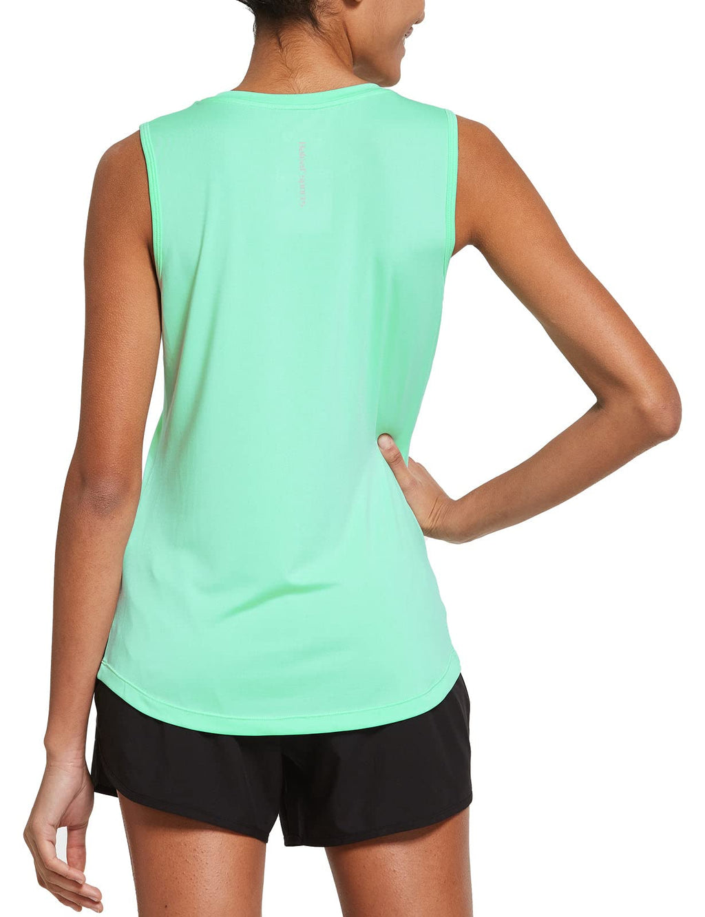 baleaf Women's Sleeveless Workout Shirts Exercise Running Tank Tops Active Gym Tops Mint Size M
