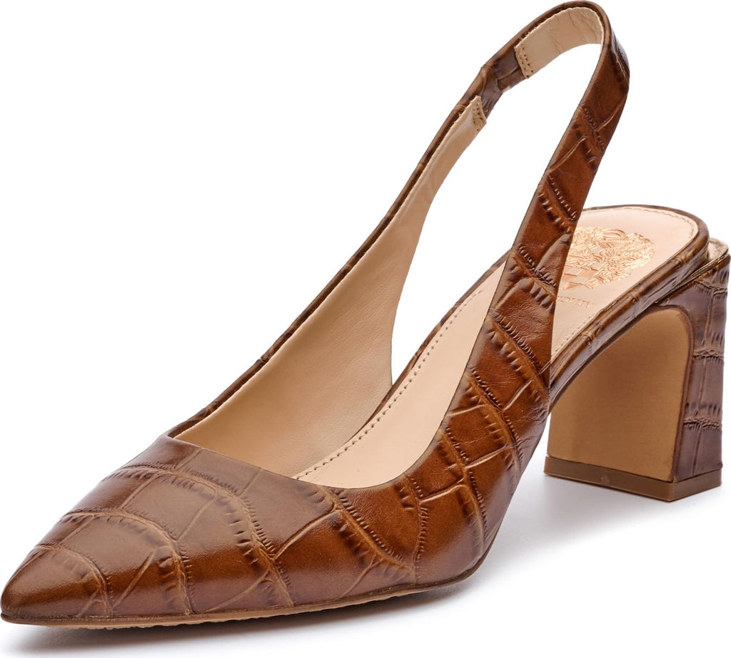 Vince Camuto womens Hamden Slingback Pump, Barn Brown, 7.5 US