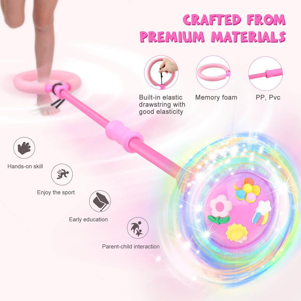 Getatoy Ankle Skip Ball for Kids: Toys for 4-8 Years Old Girls, Skip Ball Toy for Girls, Outdoor Toys Gifts for Kids Ages 8-12 6-8 Skip Toy 8 Year Old Girl Birthday Gift