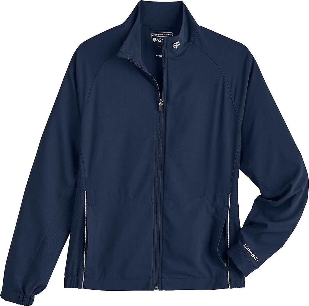 Coolibar Men's Sport Jacket - UPF 50+ Sun Protection - Outpace in Navy