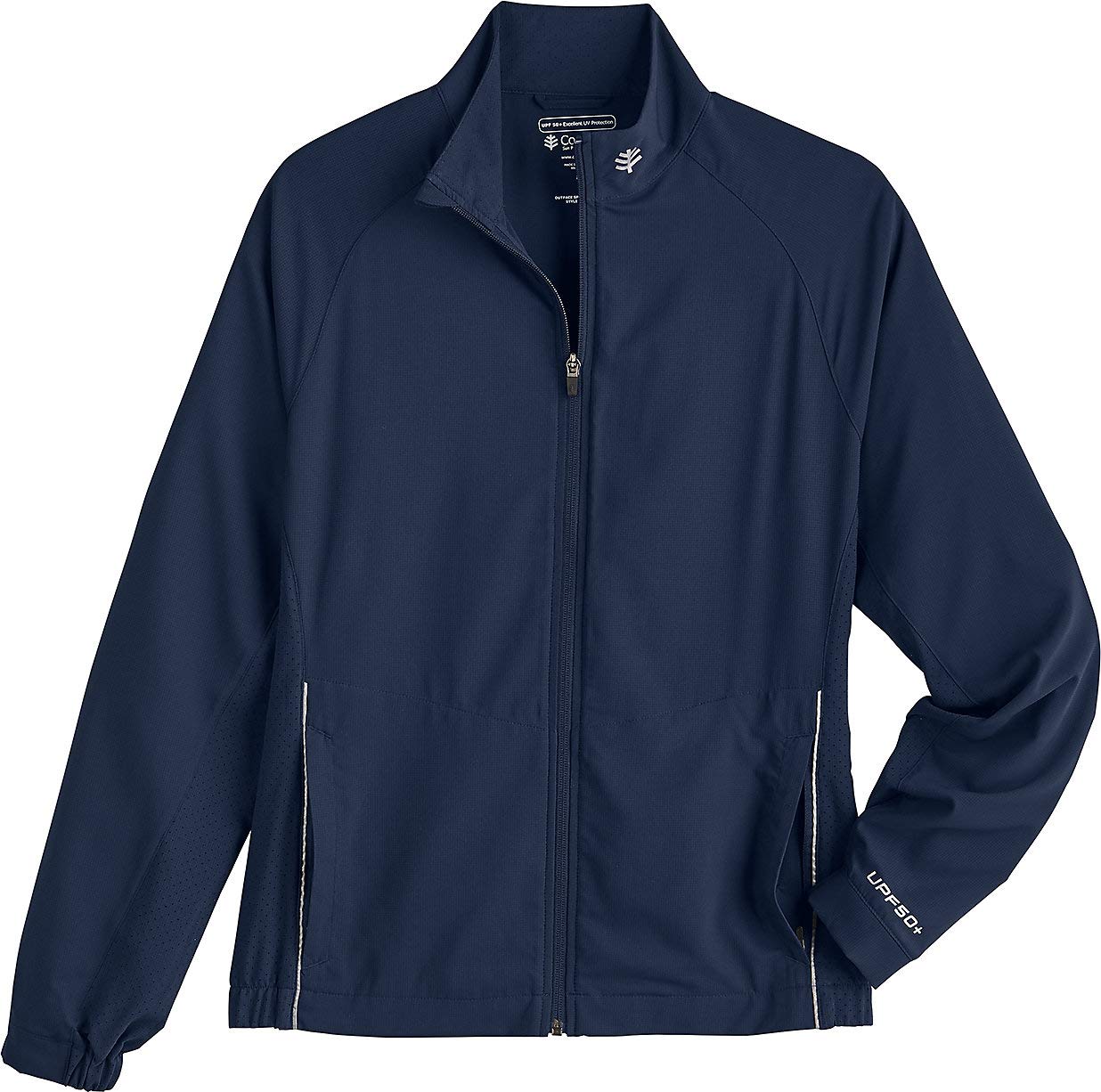 Coolibar Men's Sport Jacket - UPF 50+ Sun Protection - Outpace in Navy