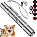 JANHER Laser Pointer, Cat Toys, Cat Laser Pointer with 3 Light Modes & 5 Fun Patterns,Portable Interactive Kitten Pet Bird Dog Cat Mouse Toy for Fun Chase Play Exercise