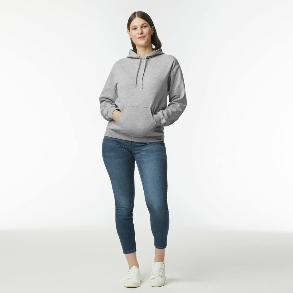 Gildan Adult SoftStyle Hoodie Sweatshirt, Style GSF500, Dark Heather, Small