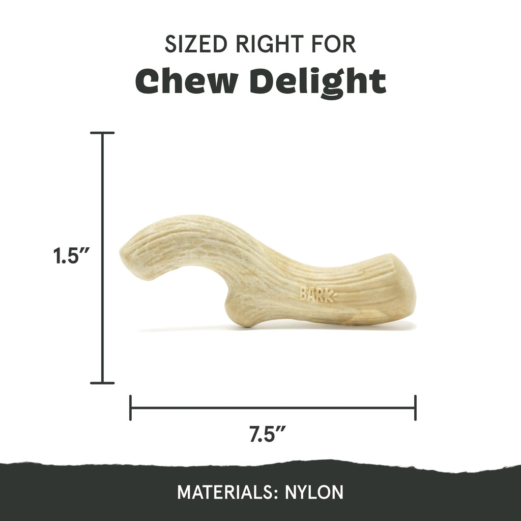 Barkbox Super Chewer Tough Dog Chew Toys for Aggressive Chewers, Dental Stimulating (Antler - Large)