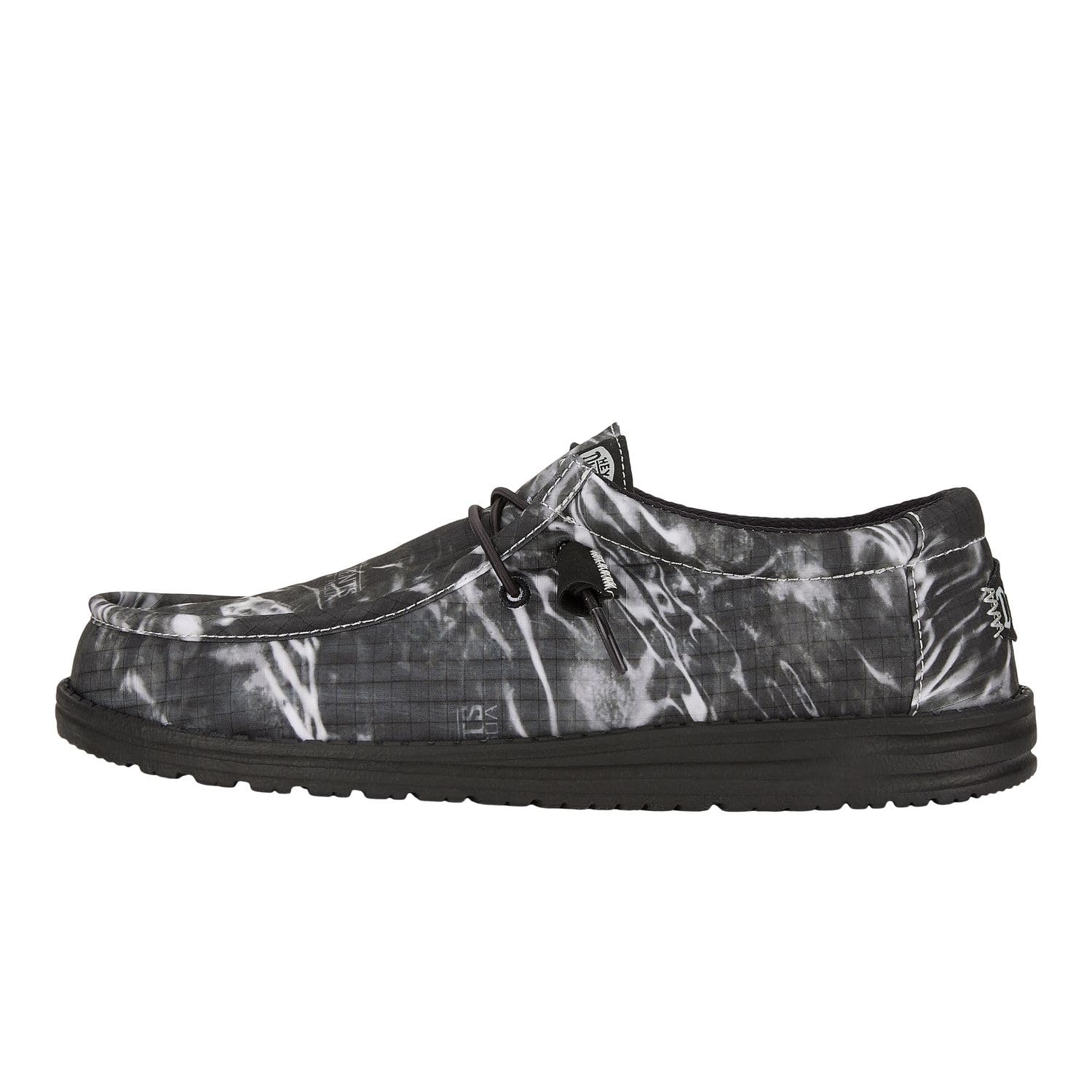 HEYDUDE Men's Wally Mossy Oak Elements | Men's Shoes | Men Slip-on Loafers | Comfortable & Light-Weight