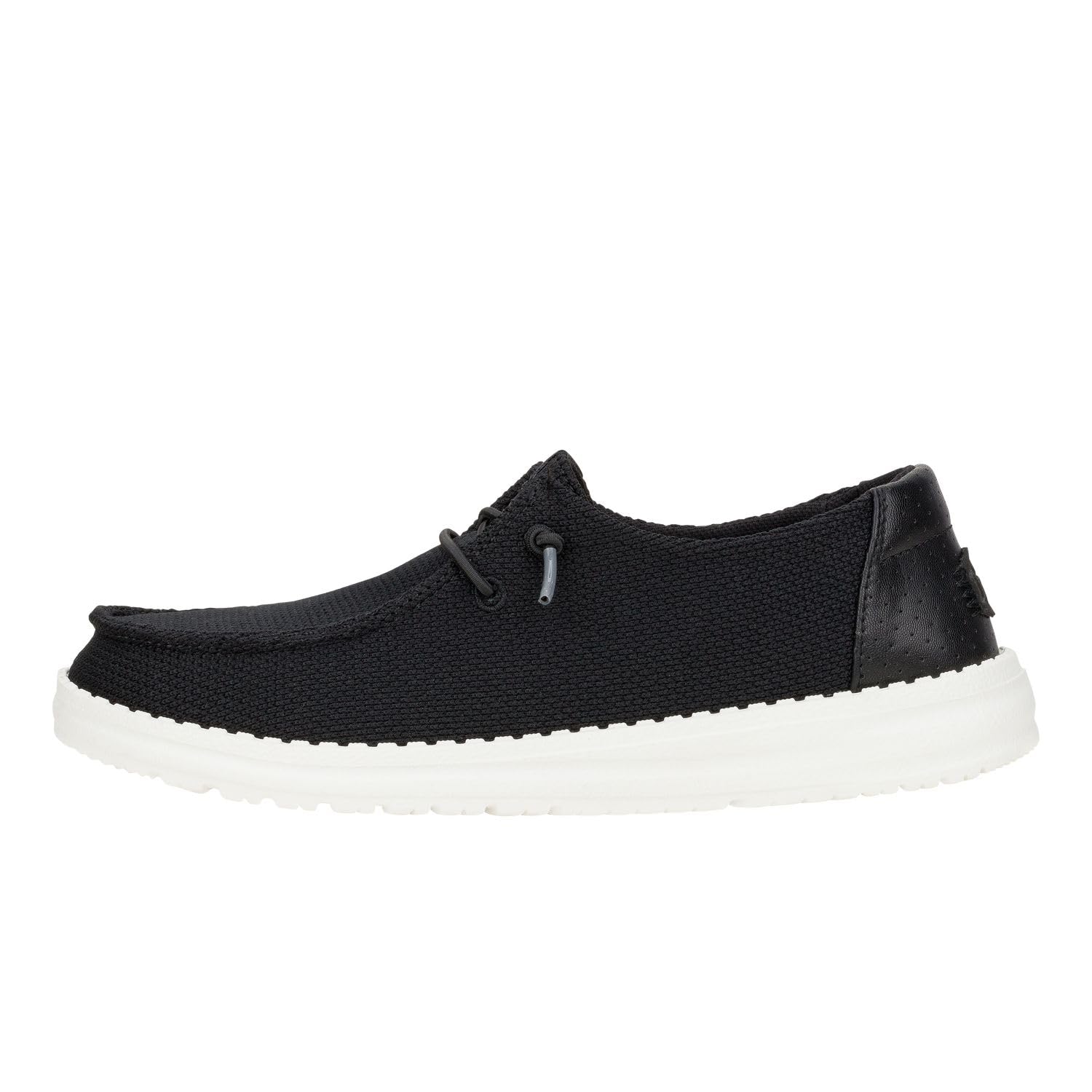 HEYDUDE Women's Wendy Hex Black Size 8 | Women's Slip On Shoes | Comfortable & Light-Weight