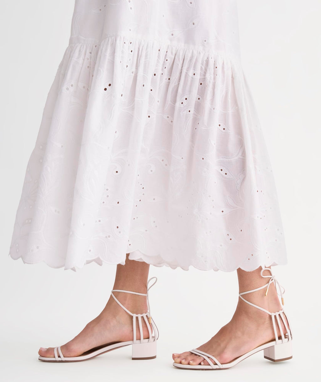 vineyard vines Vanessa Eyelet Shirtdress, White, 2