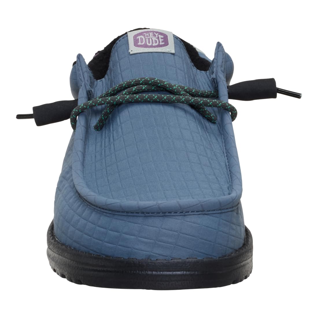 HEYDUDE Wally Quilted Stormy Blue/Multi 11, Men’s Shoes, Slip-on Loafers, Comfortable & Light-Weight