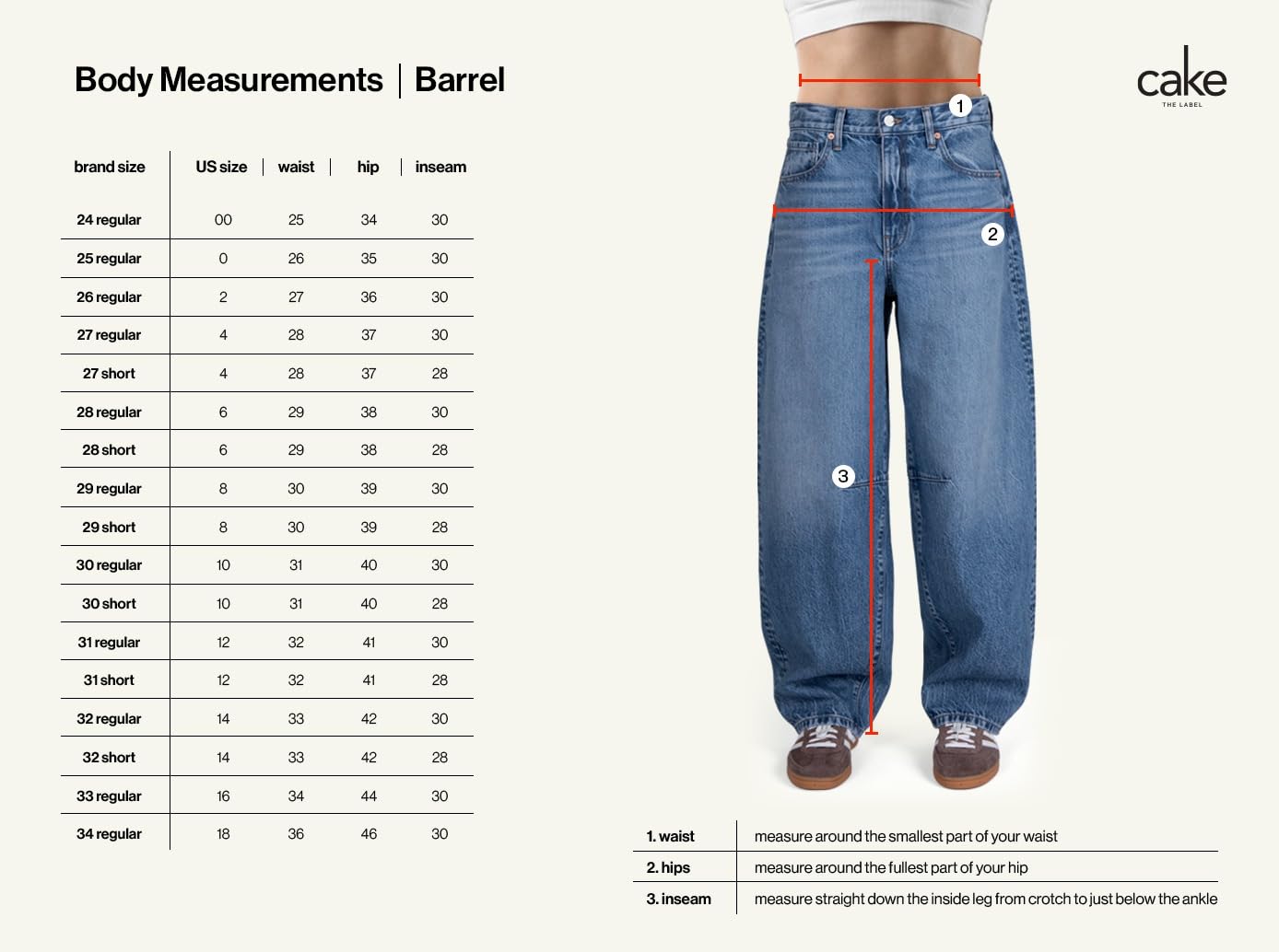 CAKE THE LABEL Womens Baggy Barrel Jeans Wide Leg High Rise Premium Denim Pants Light Blue