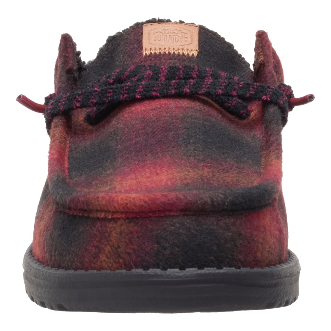 HEYDUDE Men's Wally Slip Cozy Plaid Slip-On