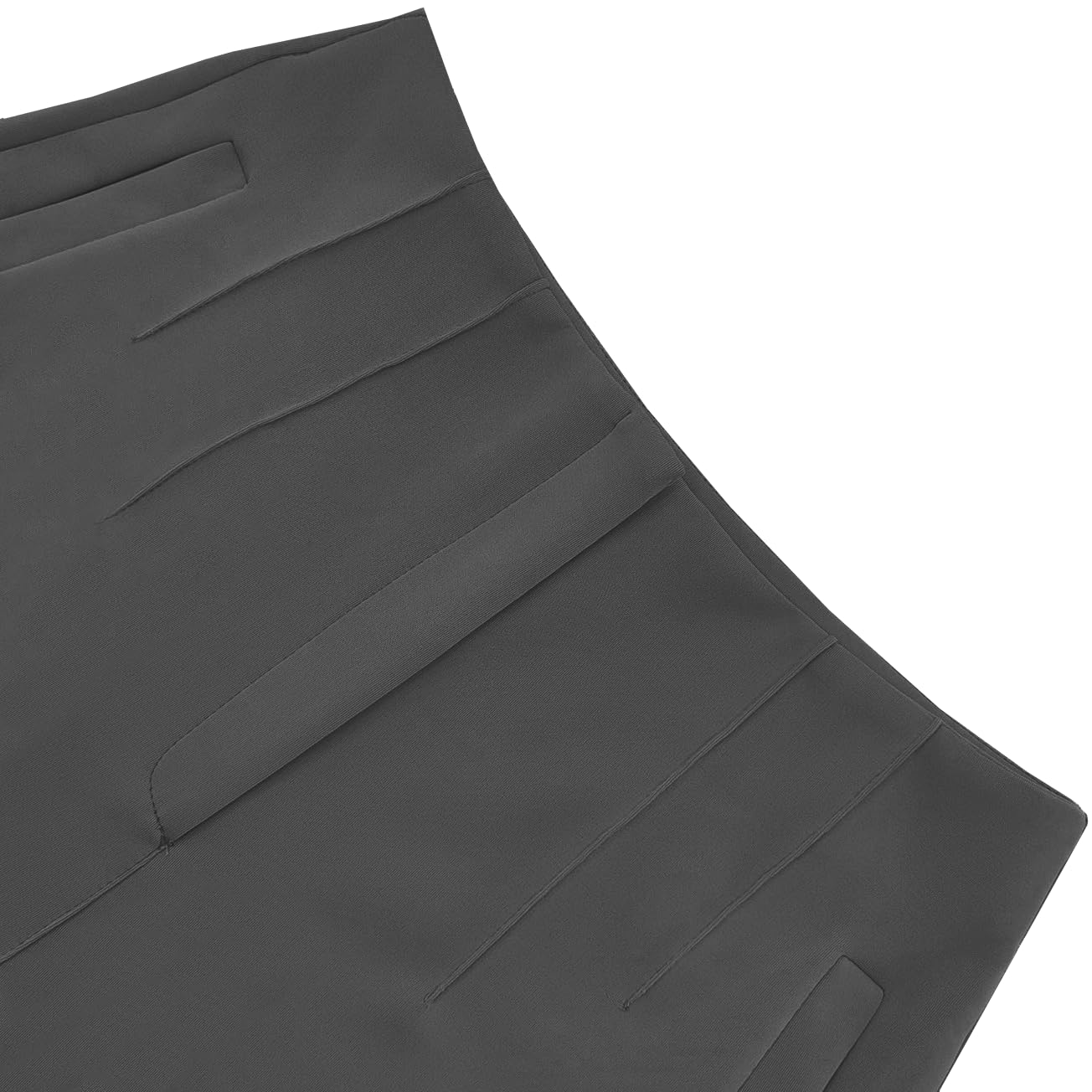 LOVESHOOT Womens High Waisted Pants 2026 Trendy Pleated Straight Leg Dress Pant Business Work Casual Trousers with Pockets Size Medium Dark Grey