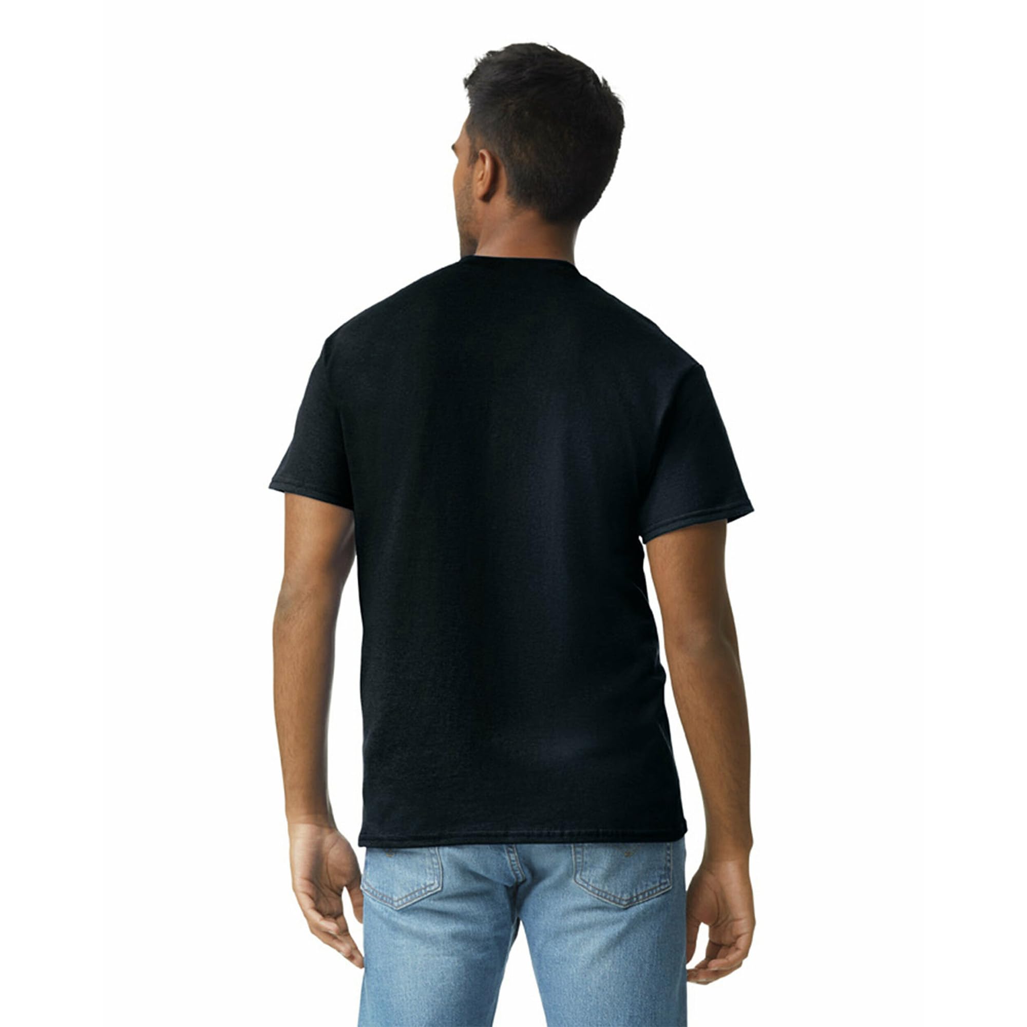 Gildan Adult Ultra Cotton T-Shirt, Style G2000, Multipack, Black (2-Pack), 2X-Large