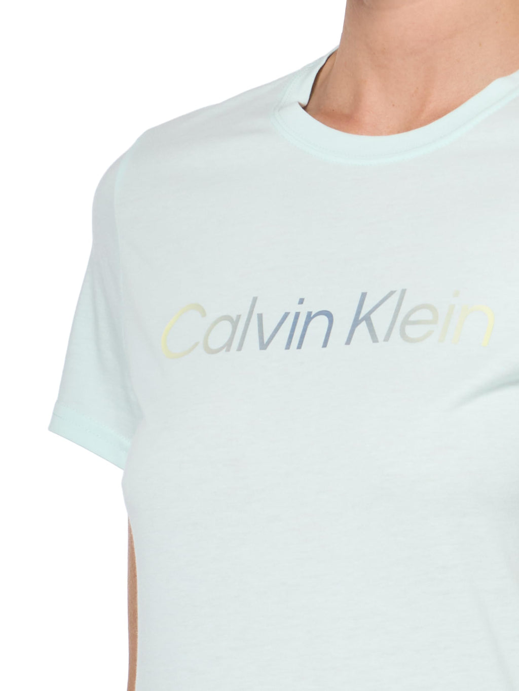 Calvin Klein Women's Performance Cotton Modal Graphic Logo Tee