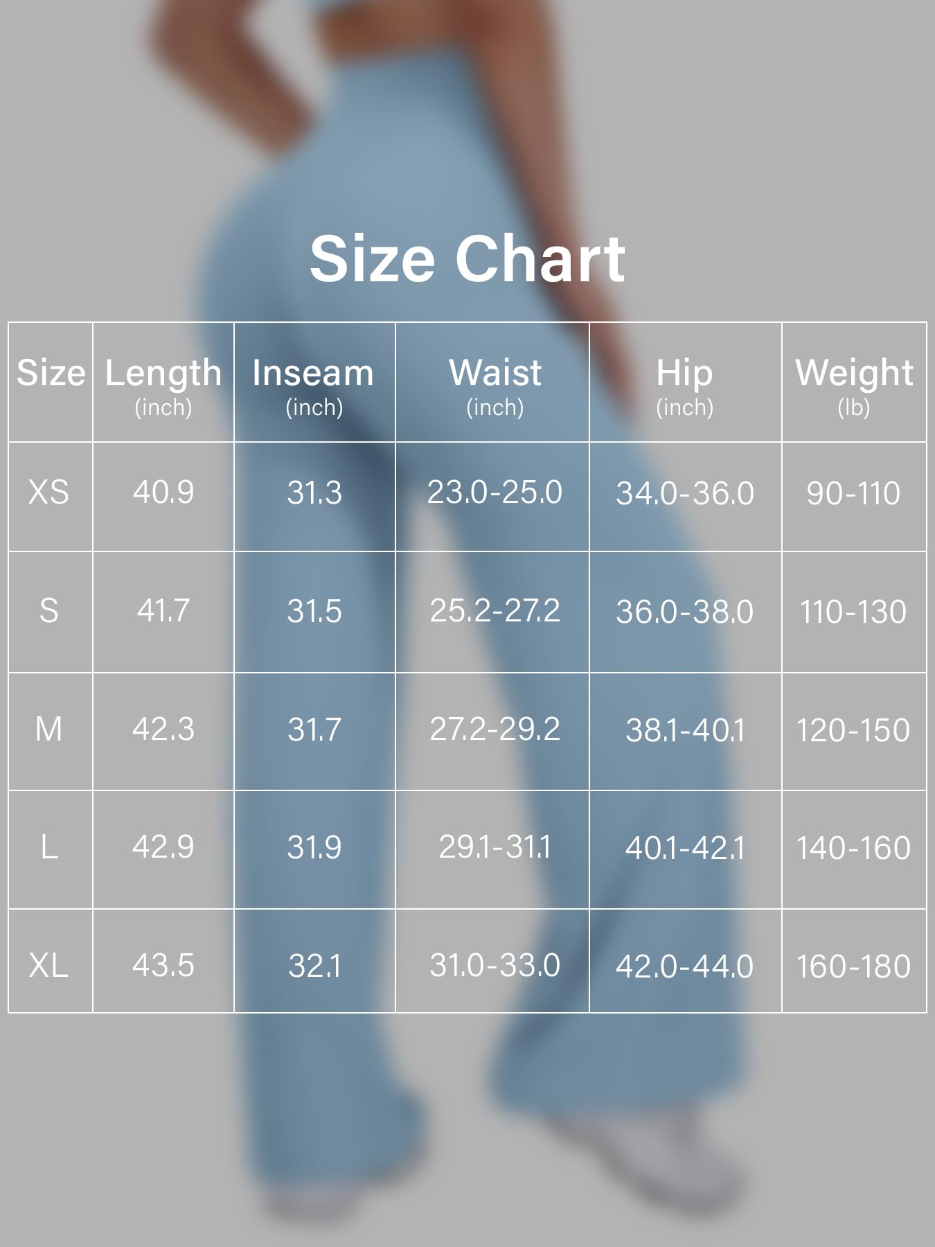 VOYJOY Straight Leggings Bottoms Wide Leg Pants for Women 29"/ 31.5"/33"/35" High Waist Stretch Casual Sweatpants