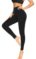 FULLSOFT Buttery Soft Black Leggings for Women - High Waisted Tummy Control No See Through Workout Clothes for Women Yoga Cycling Spandex Tights Butt Lifting Pants Fitness Clothing(Black,S-M)