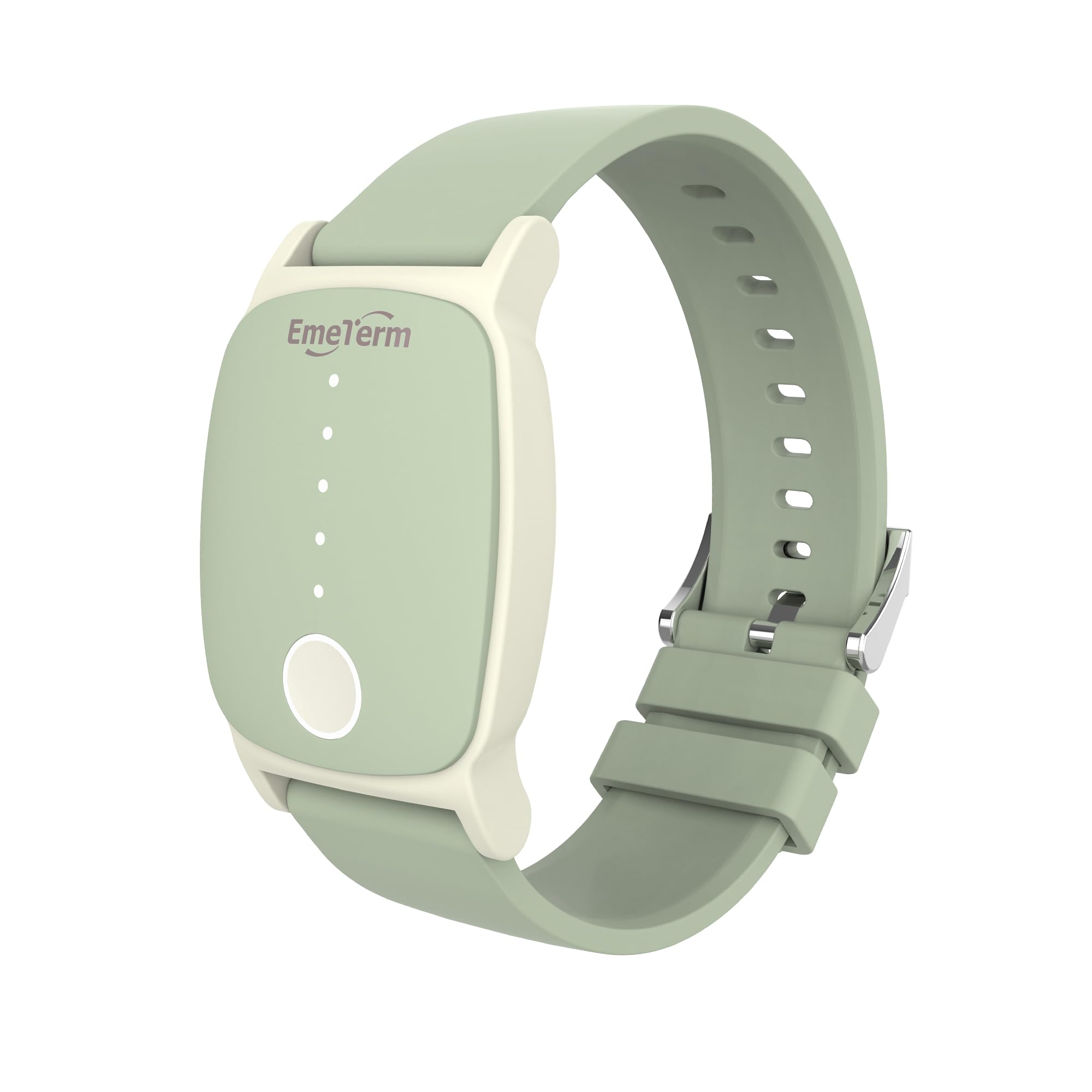 EmeTerm Explore FDA-Cleared Anti-Nausea Wristband IP67 Waterproof Morning Motion Sickness Relief Band Rechargeable Classic Strap Design Drug Free Non-drowsy Without Side Effects Mint Green