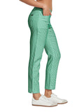 ACEGOLFS Women's Golf Pants Stretch Plaid Ankle Pant with Pockets