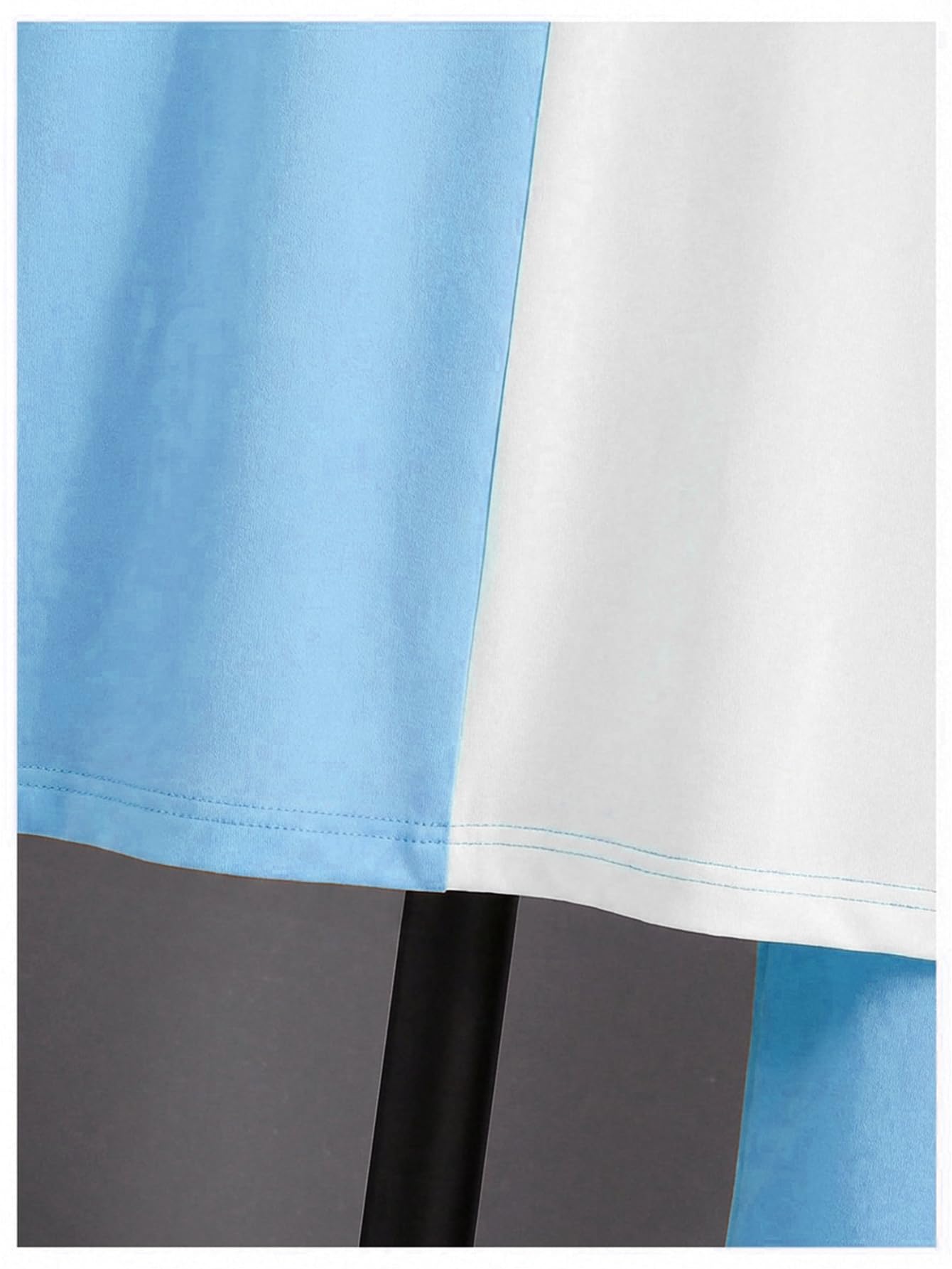 WDIRARA Boy's Two Piece Graphic Print Short Sleeve T Shirts and Elastic Waist Pants Clothing Set Blue and White 12Y