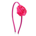 Doneace Valentine's Day Headbands Romantic Rose Hairband Hot Pink Rose Flower Hair Hoop Valentine's Party Hair Accessories Headdress for Women and Girls 1Pcs