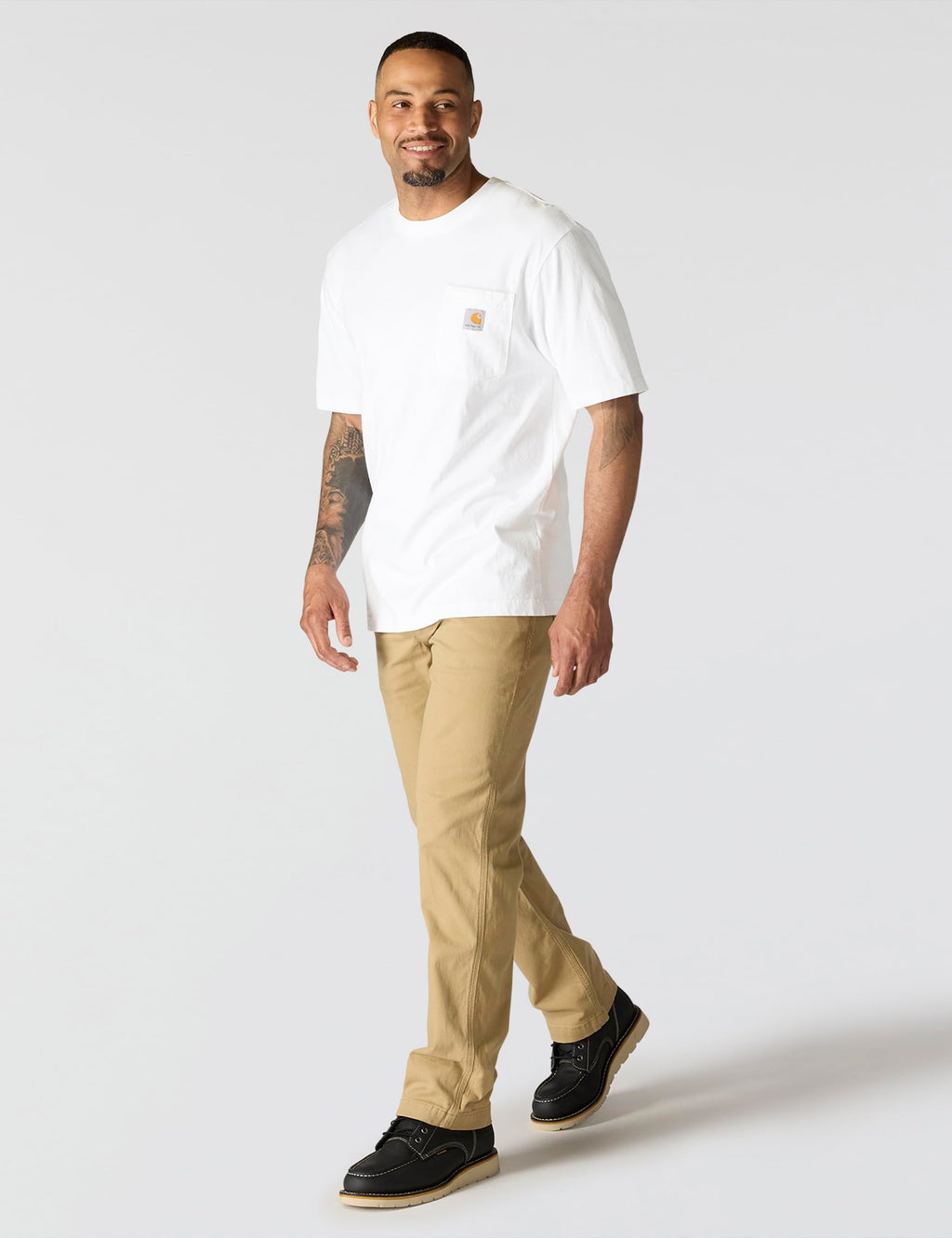 Carhartt Men's Iconic K87 Pocket T-Shirt, White, X-Large