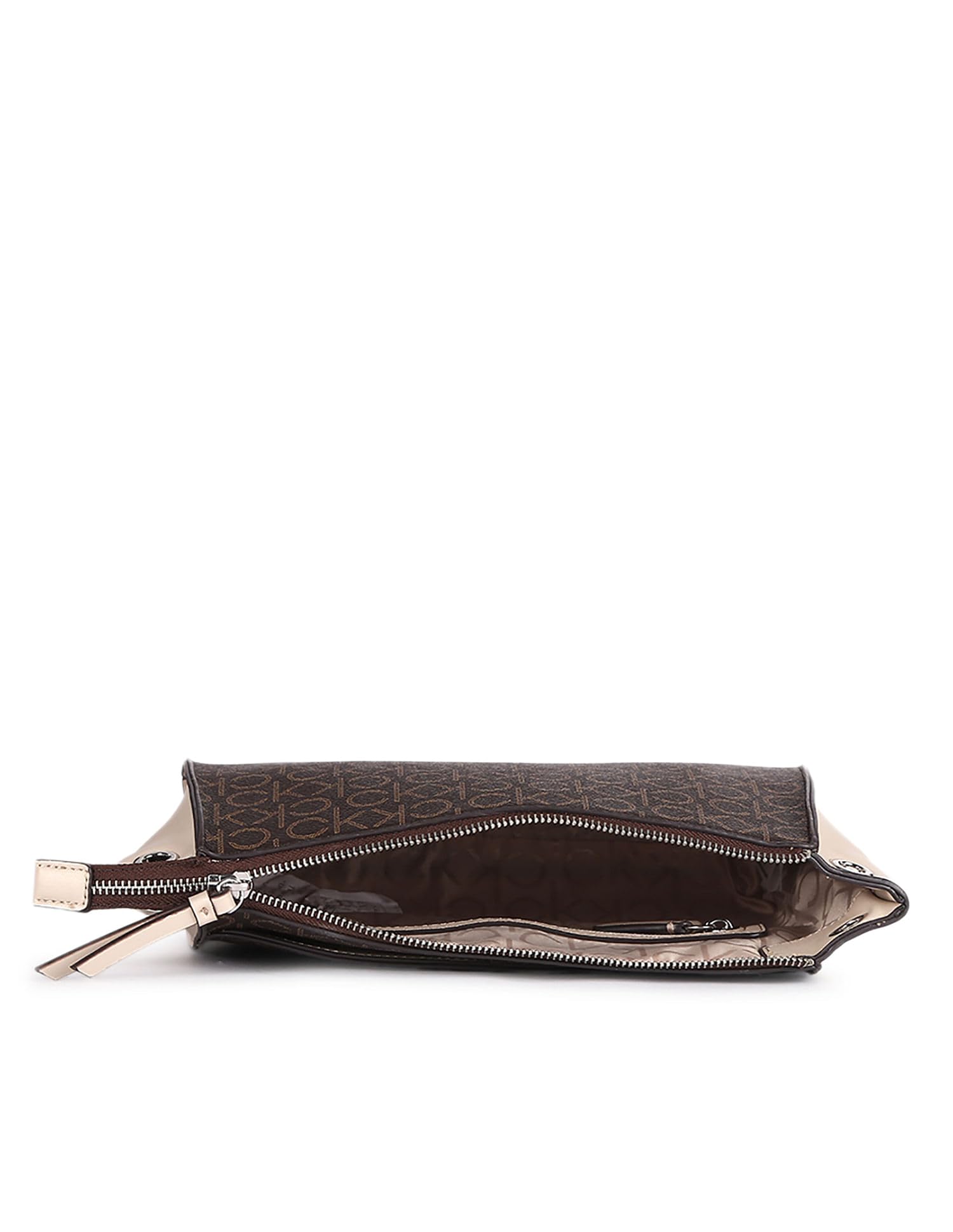 Calvin Klein Reyna Crossbody, Brown/Khaki/Mushroom Logo