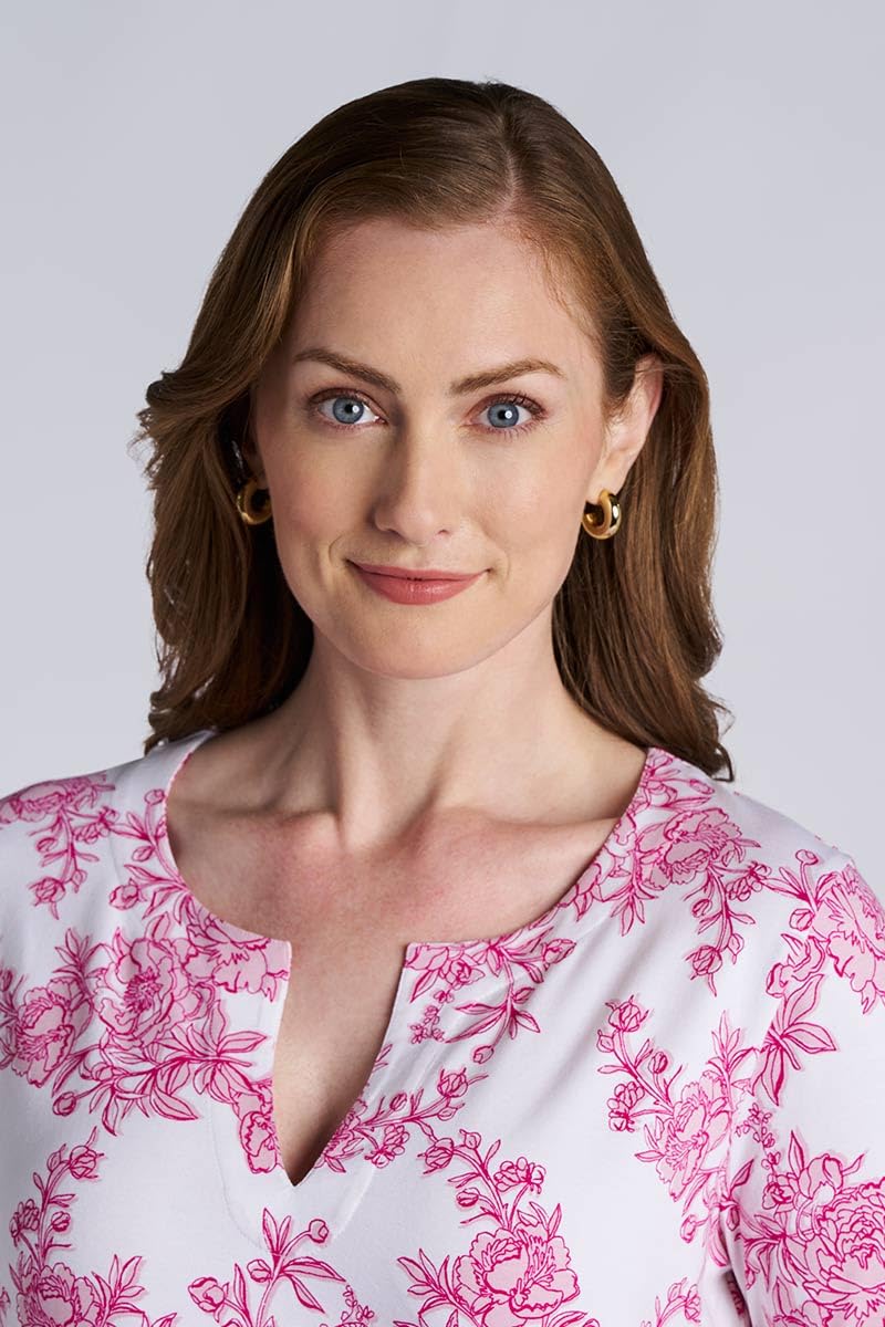 WomenÕs Tunic Top - UPF 50+ Sun Protection - St. Lucia in Fuchsia Pink