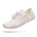 Mishansha Water Shoes for Women Men, Quick-Dry Barefoot Swim Shoes with Drainage Holes, Lightweight Aqua Shoe for Beach Pool River Boating Yoga Walking 6 Women/5 Men Light-Pink