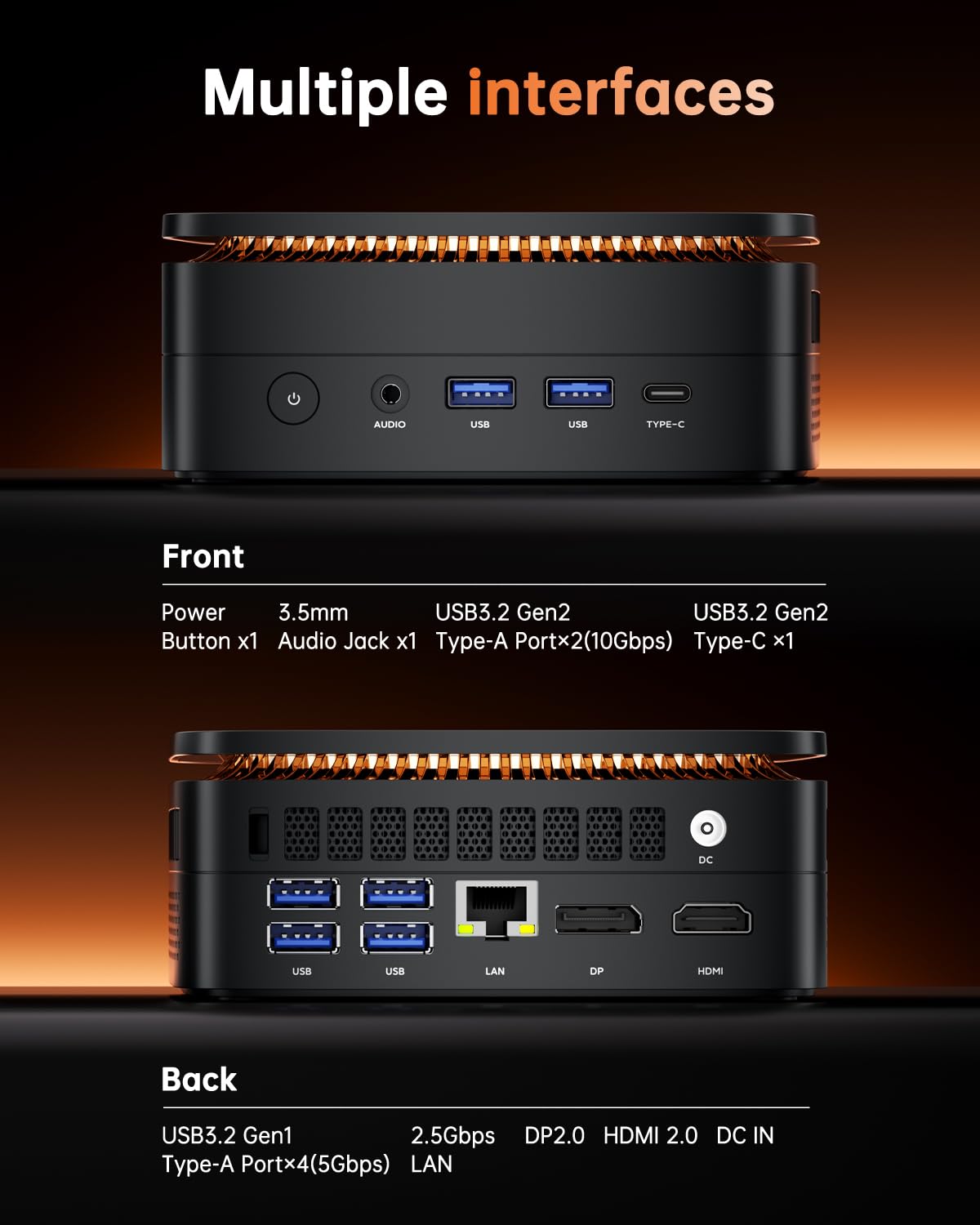KAMRUI Hyper H1 Mini Gaming PC, AMD Ryzen 7 6800H, 32GB LPDDR5 6400MHz 1TB M.2 NVMe PCIe3.0x4 SSD Mini PC(8C/16T,up to 4.7GHz), 16MB L3 Smart Cache, Triple 4K Display/WiFi6/BT5.2/Mini Desktop PC