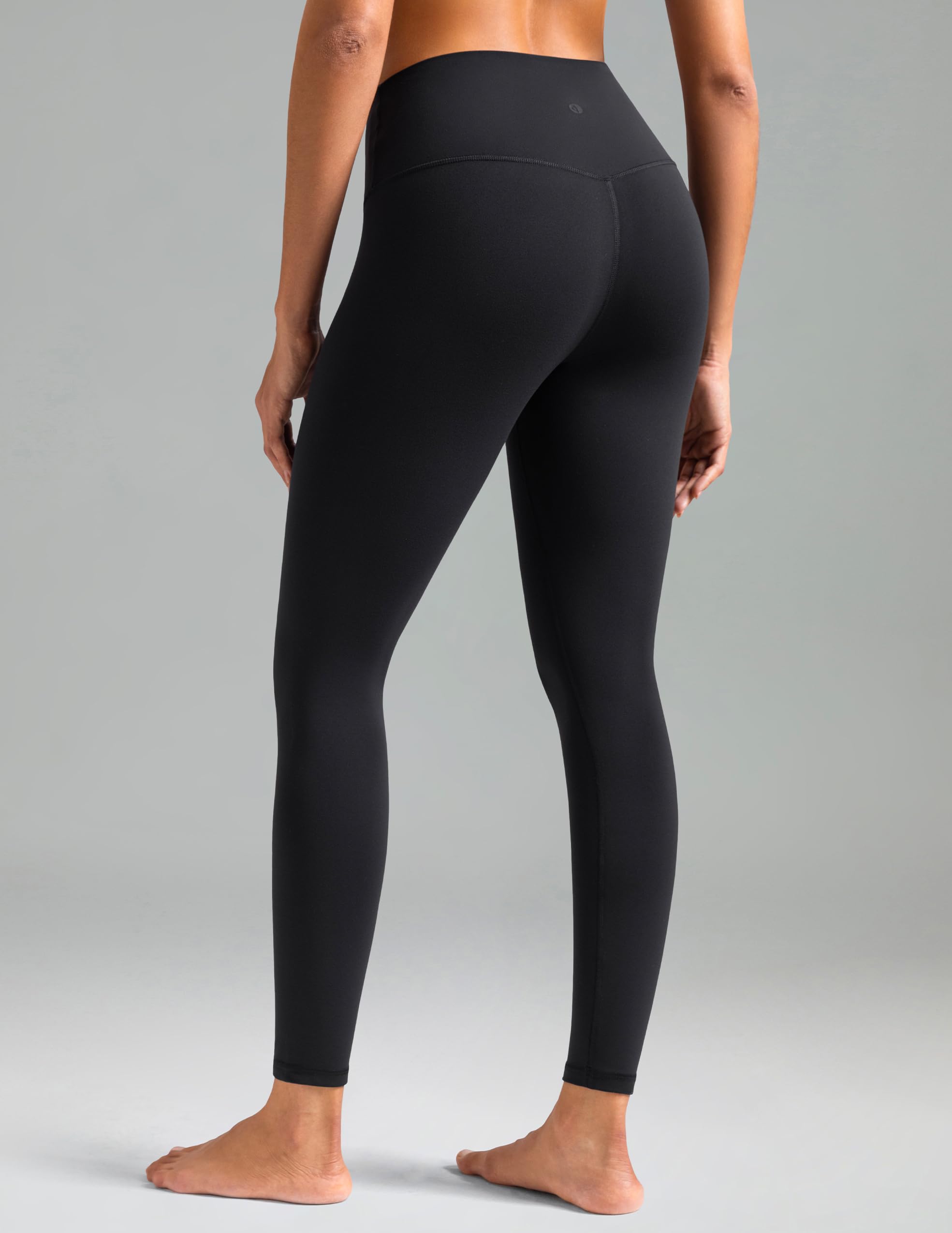 Colorfulkoala Women's Dreamlux High Waisted Workout Leggings 25" Inseam 7/8 Length Yoga Pants (XS, Black)