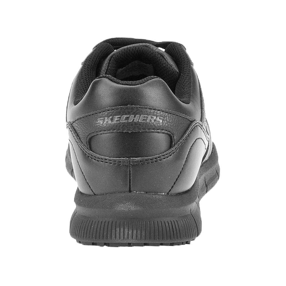 Skechers womens Nampa-wyola Food Service Shoe, Black Polyurethane, 11 Wide US