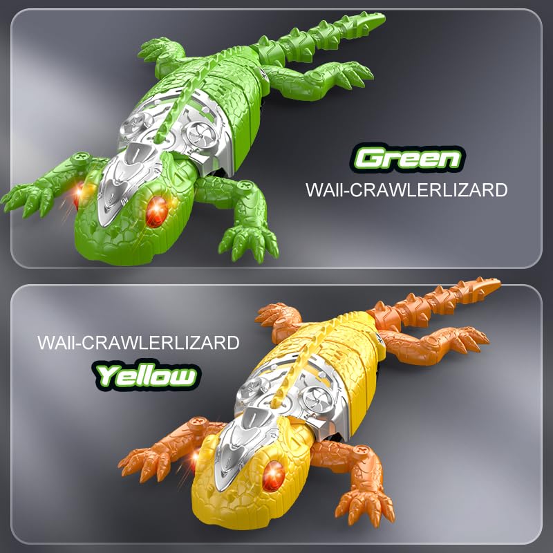 TUVBPK 2026 Wall Climbing Gecko Lizard, Robot Geckos Lizards Rechargeable Remote Control Car Toy RC Cars Toys for Kids RC Crawler for Boys & Girls Ages 6 & Up Christmas Birthday Gifts (Orange)